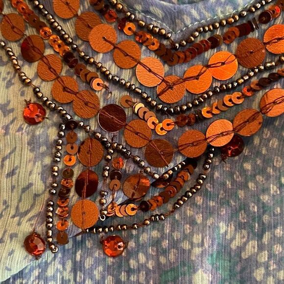 Bathing Suit Cover-Up with Sequins - Picture 2 of 8